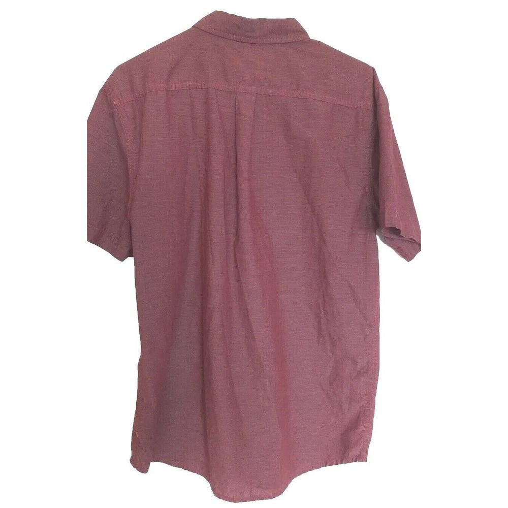 Levi's Men's‎ Short Sleeve Button Up Shirt Medium Color Atrocite Red Polyester - Picture 4 of 11